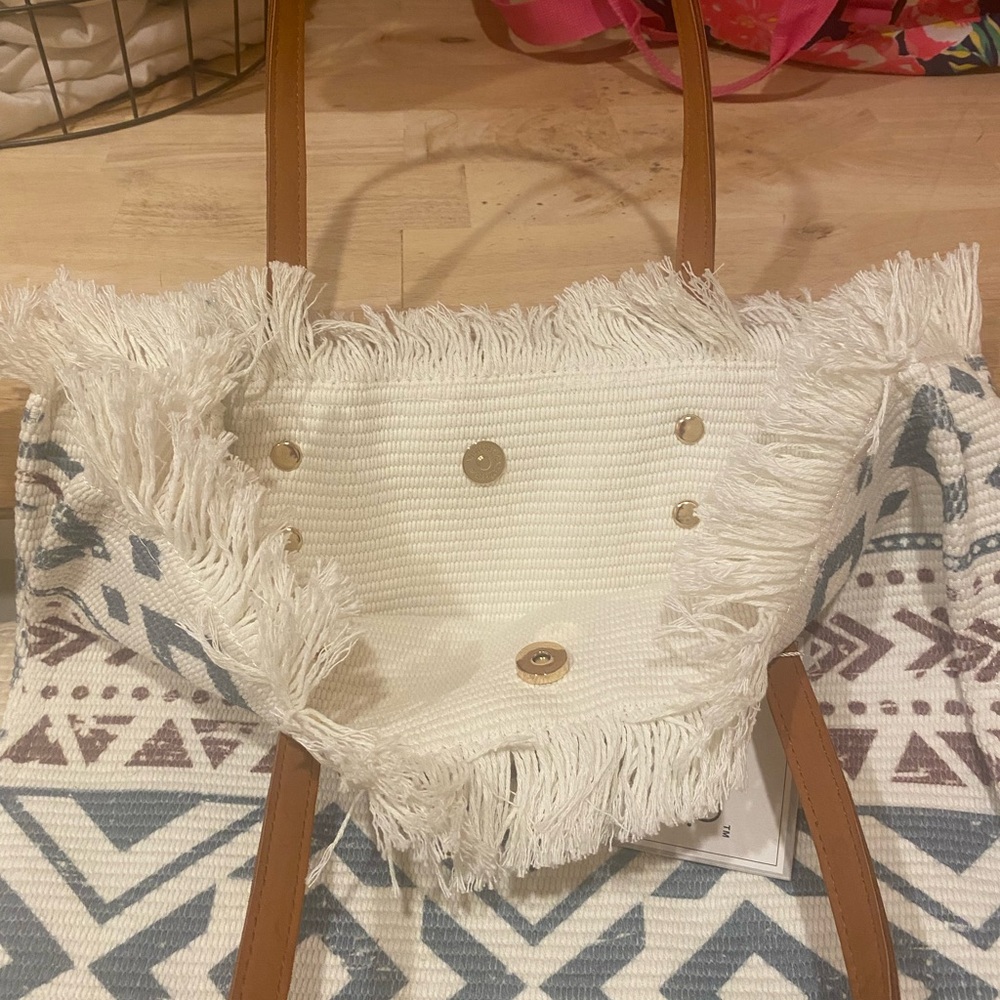 JEN&CO. Large Canvas Boho Tote